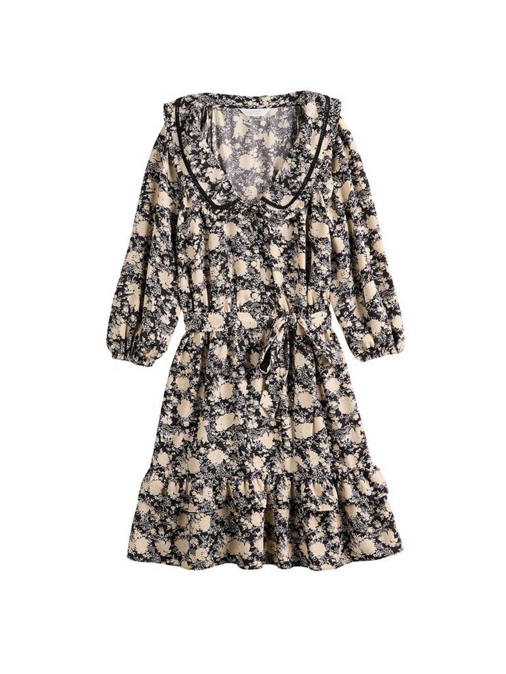 Women's LC Lauren Conrad Ruffle Chiffon Shirt Dress